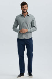 Camisa Hombre Lisa Gris Gris / XXL