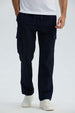 Pantalón Hombre Cargo Casual Slim Azul Marino Azul / 54