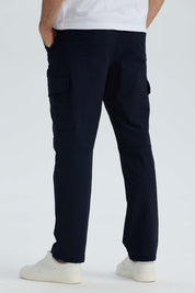 Pantalón Hombre Cargo Casual Slim Azul Marino Azul / 54