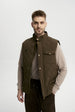 Parka Hombre Slim Verde Oliva