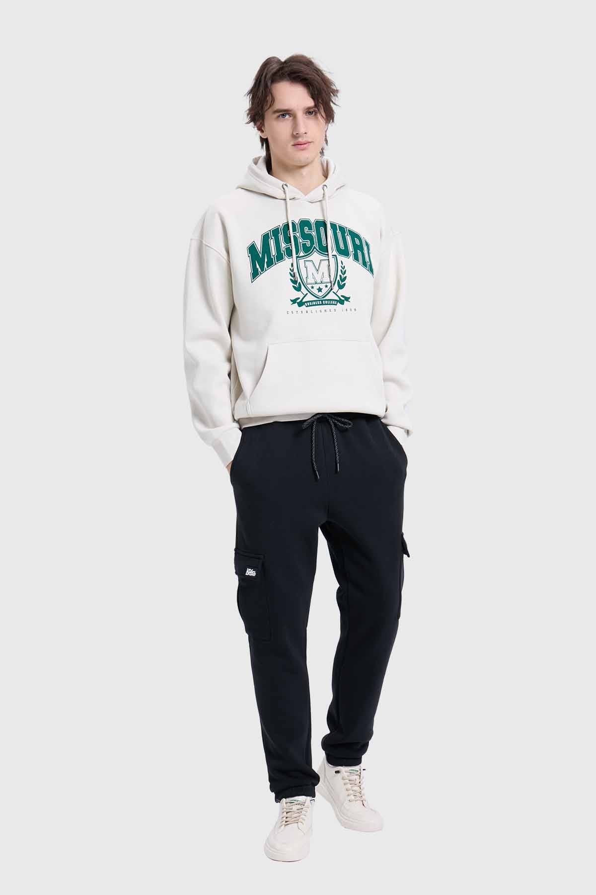 Pantalón Buzo Hombre Deportivo Negro