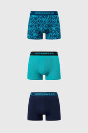 Boxer Hombre Tripack Petróleo V