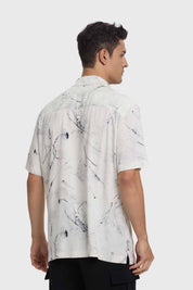 Camisa Hombre Print Blanco