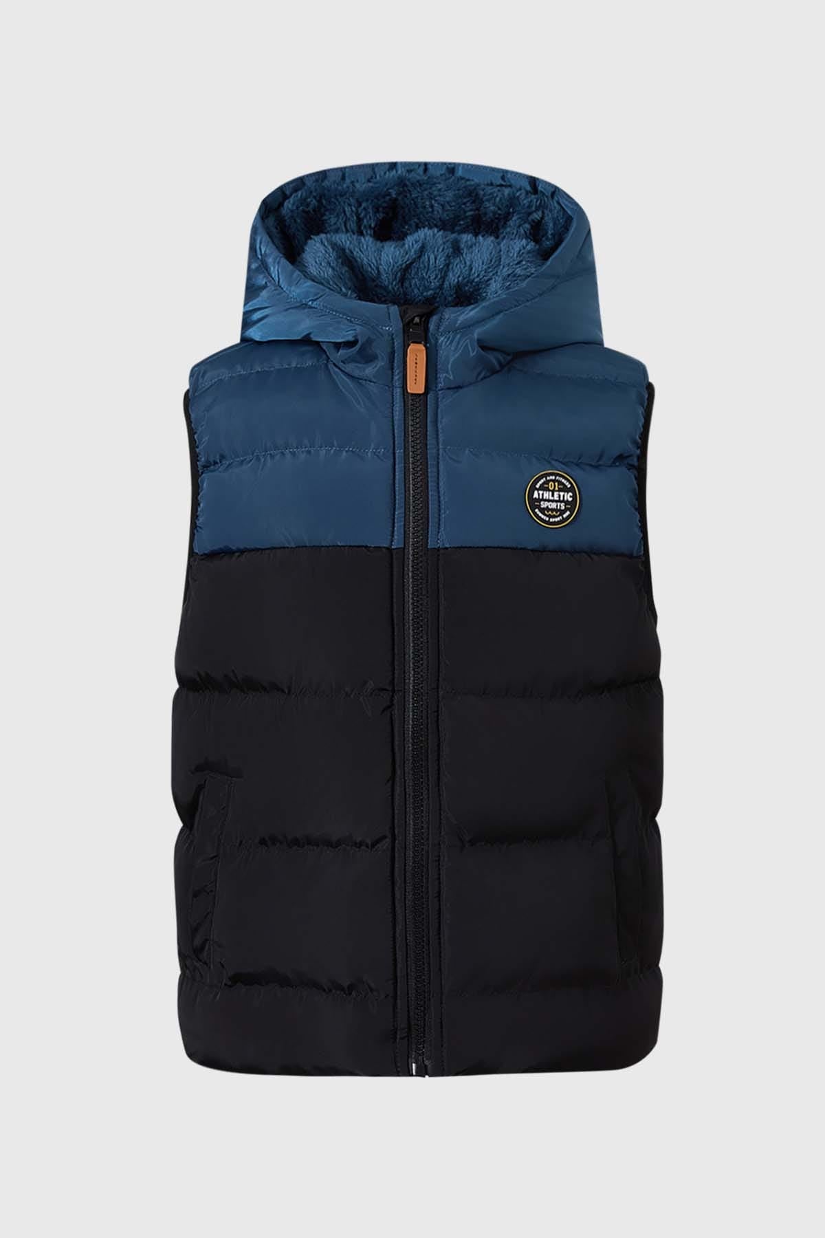PARKA NIÑO CON CHIPORRO INTERIOR AZUL OSCURO