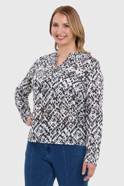 Blusa Mujer Con Cierre Blanco