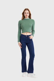 Sweater Mujer Contraste Verde