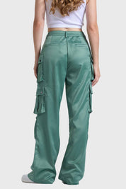 Pantalón Mujer Cargo Verde