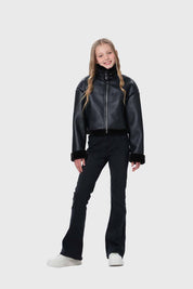 Chaqueta Niña Aviador Negro