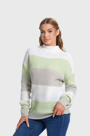 Sweater Mujer Bloques Verde