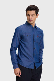 Camisa Hombre Clásica Dallas Azul