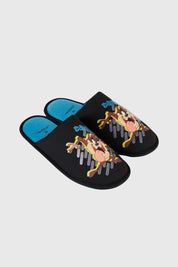 Pantuflas hombre Looney Tunes azul con diseño divertido y suave material