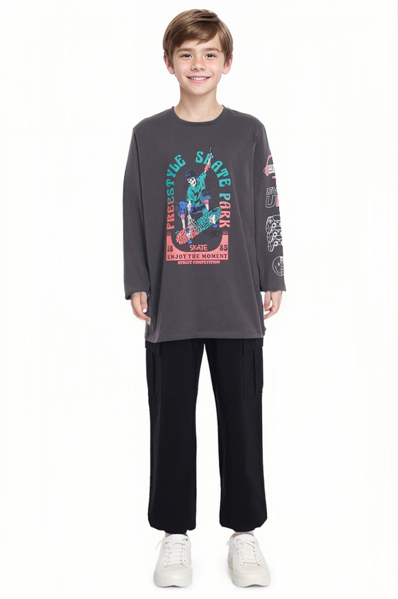 Polera Niño Calavera Marengo