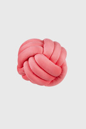 COJÍN UNISEX VELVET NUDO CORAL