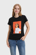 Polera Mujer Gráfica Roll Up Negro