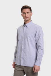 Camisa Hombre Cuadros Gris