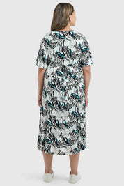 Vestido Mujer Campana Crudo