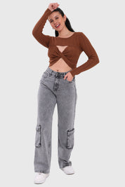 Sweater Mujer Café