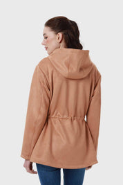 Chaqueta Mujer Gamuza Taupe