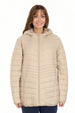Parka Mujer Con Chiporro Beige