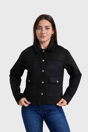 Chaqueta Mujer Corta Negro