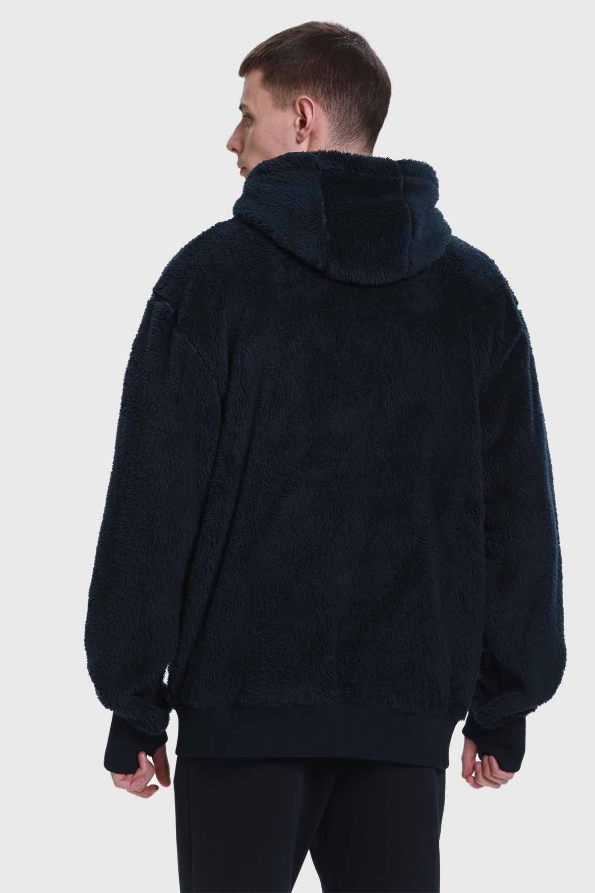 Polar Escolar Hombre Peludo Azul