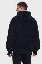 Polar Escolar Hombre Peludo Azul