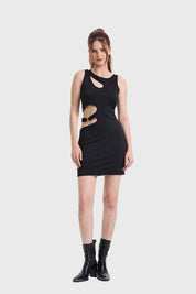 Vestido Mujer Cut Out Negro