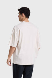 POLERA HOMBRE PRINT OVERSIZE BEIGE