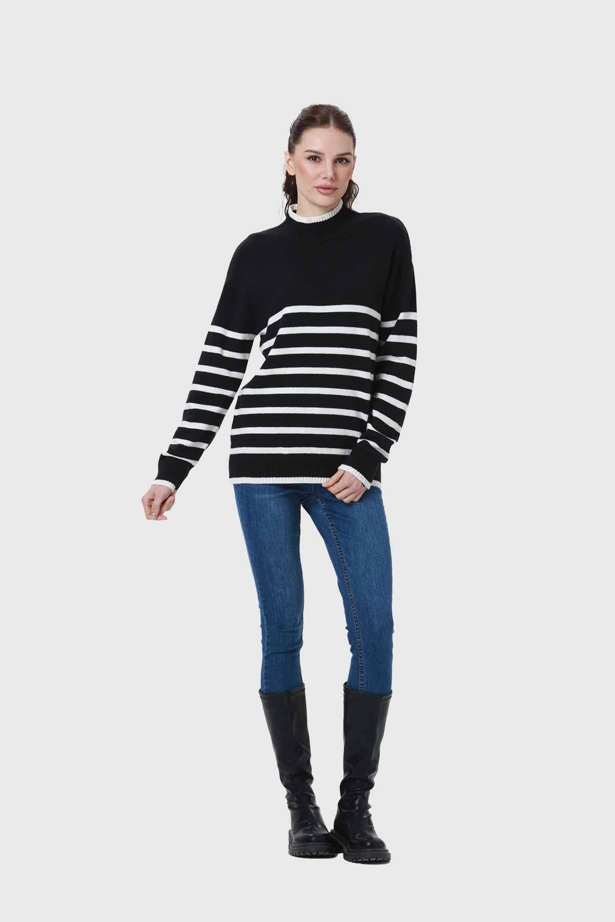 Sweater Mujer Print Negro