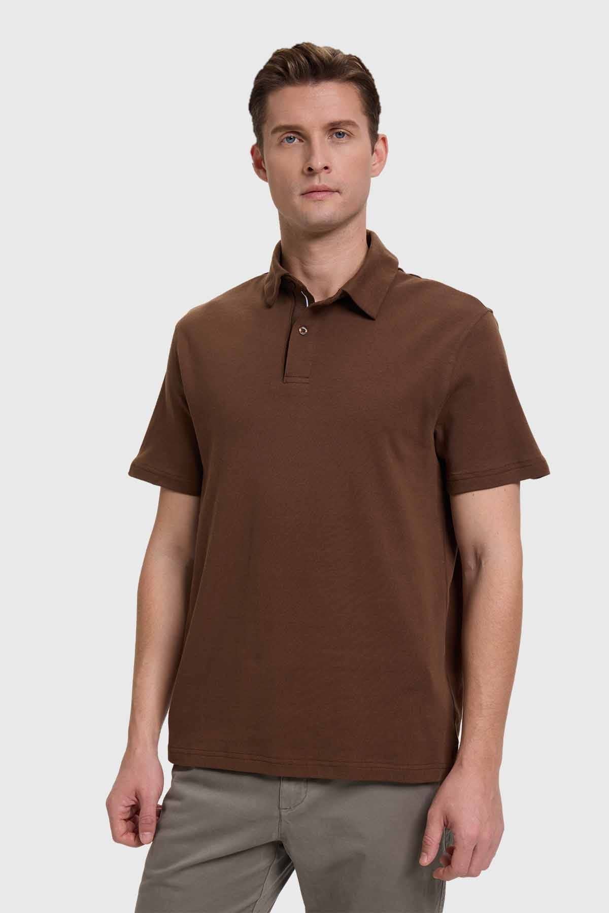 Polera Hombre Café