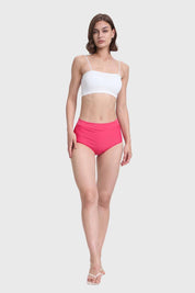 Traje De Baño Mujer Calzon Tiro Alto Fucsia