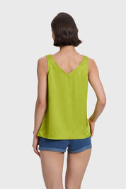 Blusa Mujer Satinada Verde