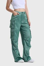 Pantalón Mujer Cargo Verde