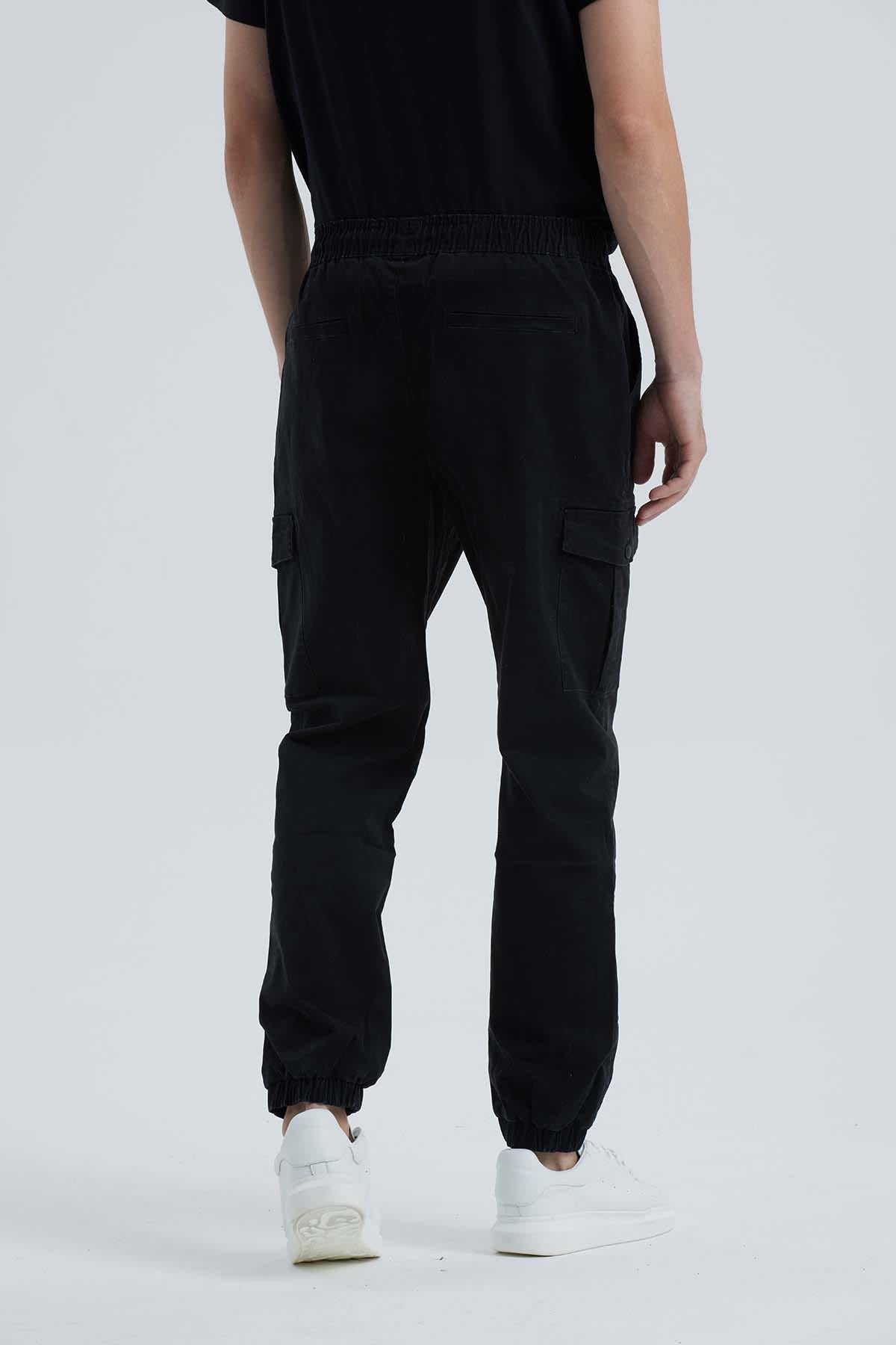 Pantalón Hombre Cargo Negro