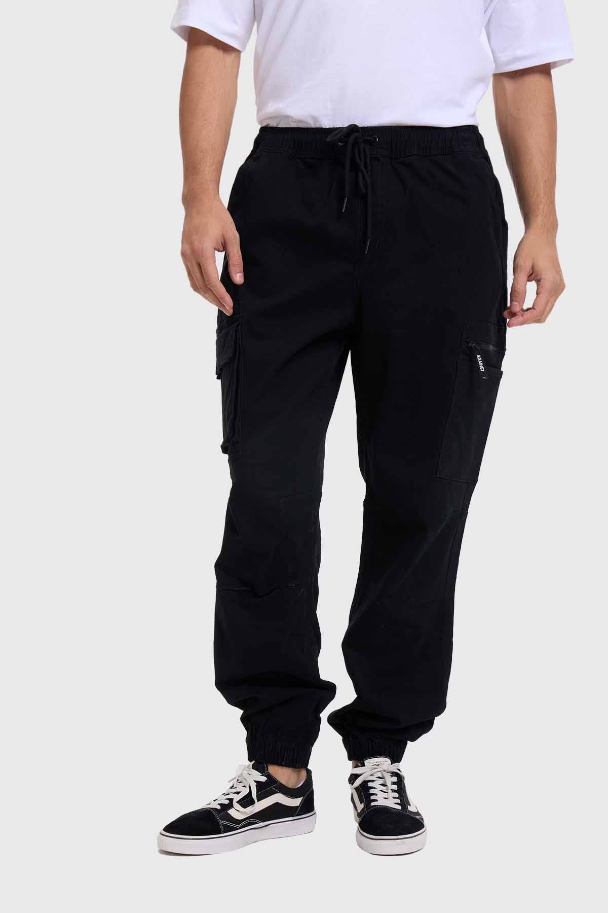 Pantalón Hombre Cargo Jogger Negro