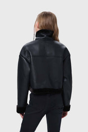 Chaqueta Niña Aviador Negro