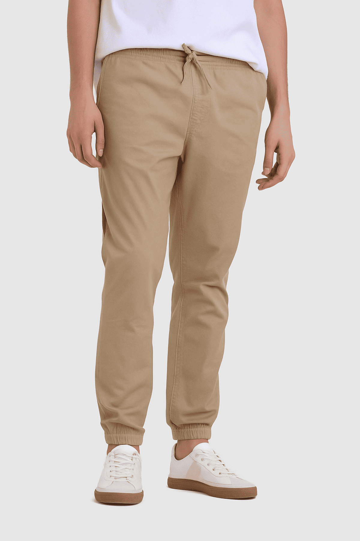 Pantalón Hombre Jogger Básico Beige