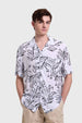 Camisa Hombre Print Tropical Blanco Blanco / XXL