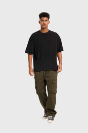 Polera Hombre Oversize Negro Negro / XXL