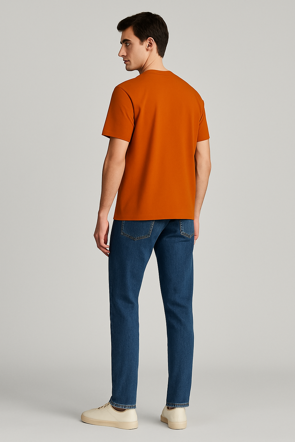 Polera Hombre Loose Fit Ocre