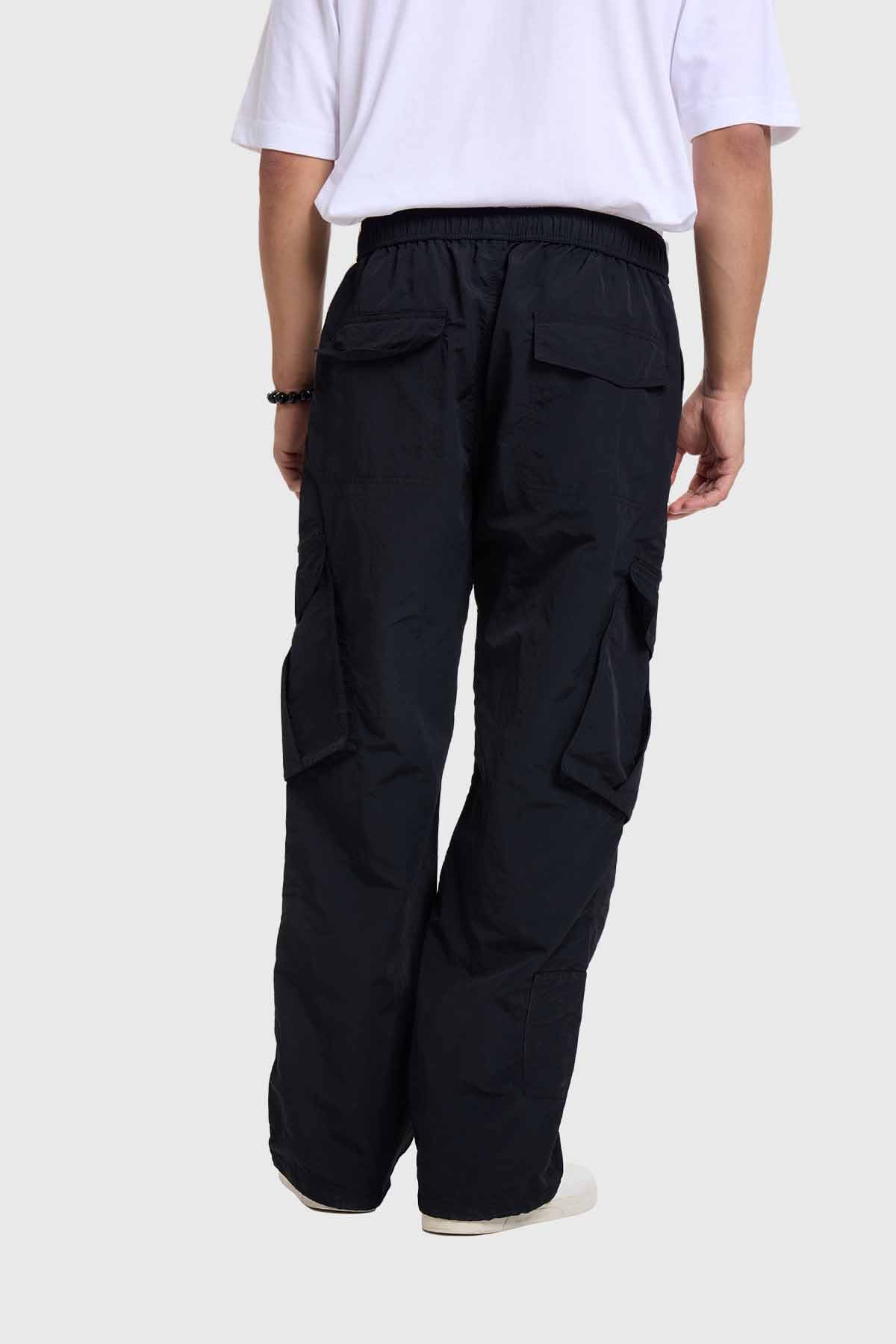 Pantalón Hombre Cargo Parachute Negro Negro / L