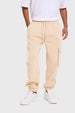 Pantalón Buzo Hombre Jogger Básico Beige Beige / M