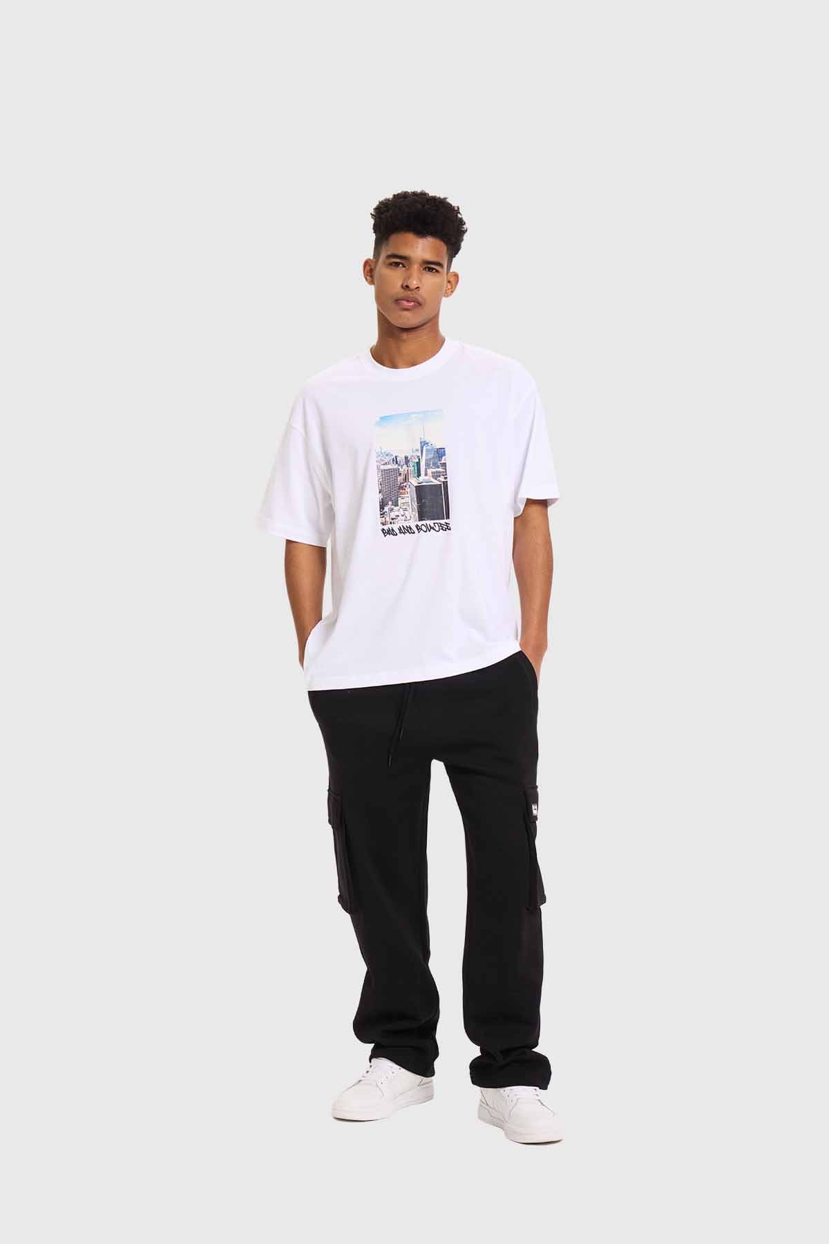 Polera Hombre City Blanco Blanco / XL