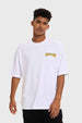 Polera Hombre Print Flamas Blanco Blanco / XL