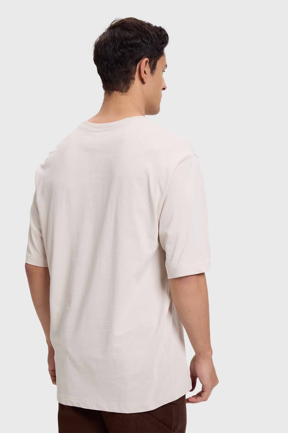 Polera Hombre Print Puff Beige Beige / S
