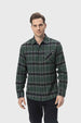 Camisa Hombre Cuadros Verde Verde / L