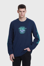 Polera Hombre Azul Azul / L