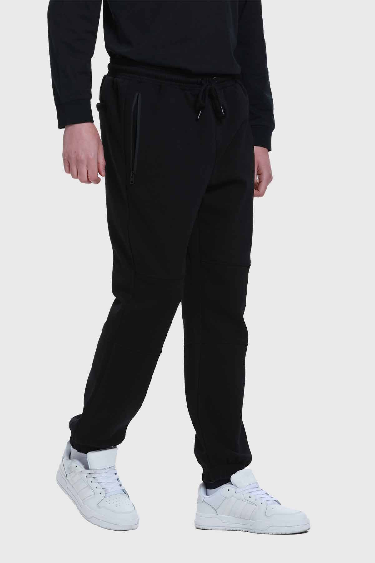 Pantalón Buzo Hombre Sport Negro Negro / S