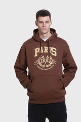 Polerón Hombre Print College Chocolate