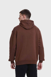 Polerón Hombre Print College Chocolate Chocolate / M